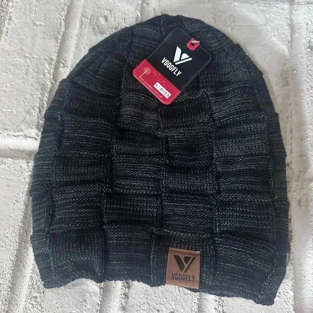 Vgogfly Slouchy Beanie for Men Winter Hats for Guys Cool Beanies Mens Lined Knit